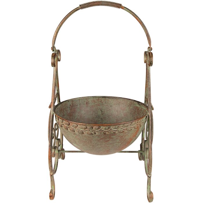 Clayre & Eef 6Y4842 Jardinera 26x27x49 cm Verde