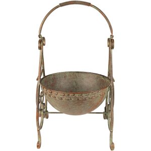 Clayre & Eef 6Y4842 Jardinera 26x27x49 cm Verde