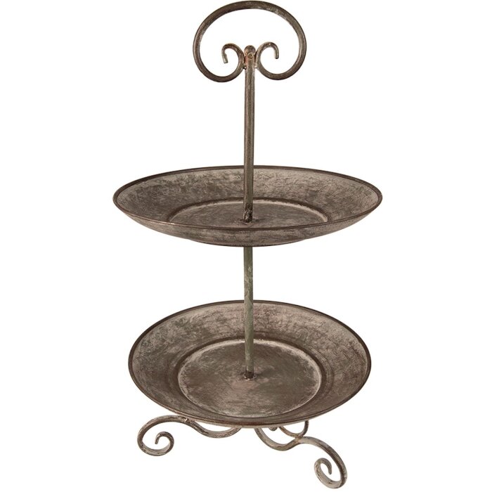 Clayre & Eef 6Y4847 Estantería Ø 28x53 cm Gris - Verde