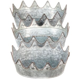 Clayre & Eef 6Y4868 Cuencos decorativos 39x28x14 - 34x26x12 - 29x22x10 cm