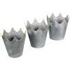 Clayre & Eef Decoración Jardinera (3 piezas) Ø 29x29 - Ø 26x27 - Ø 22x24 cm