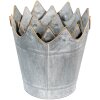 Clayre & Eef Decoración Jardinera (3 piezas) Ø 29x29 - Ø 26x27 - Ø 22x24 cm