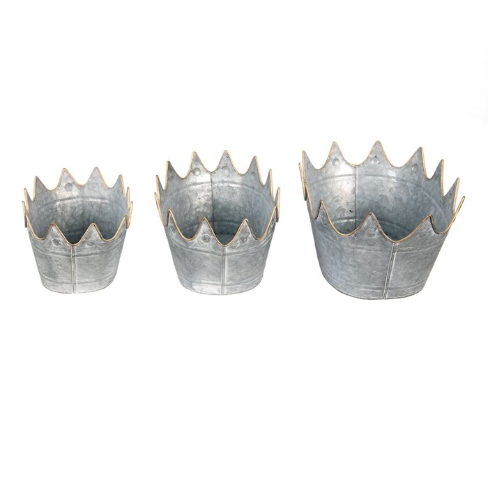 Clayre & Eef Decoración Jardinera (3 piezas) 40x27x19 -34x23x18-29x22x16 cm