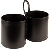 Clayre & Eef 6Y4943 Portacubiertos 22x11x21 cm Negro