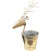 Clayre & Eef 6Y4971 Decoración Florero Ciervo 27x17x16-45 cm Color Oro