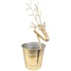 Clayre & Eef 6Y4971 Decoración Florero Ciervo 27x17x16-45 cm Color Oro