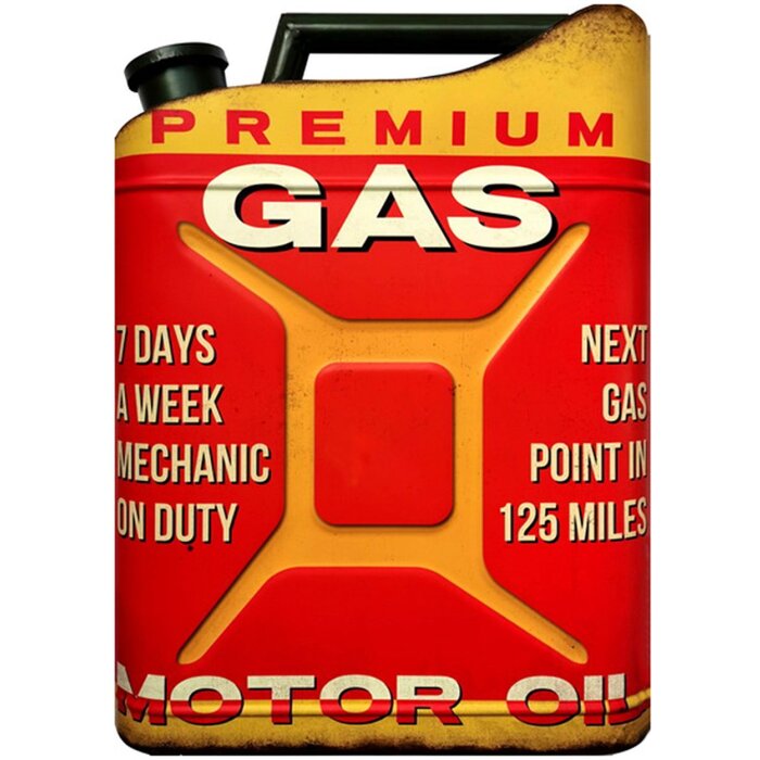 Clayre & Eef 6Y5019 Letrero de texto 35x1x49 cm Rojo Premium Gas