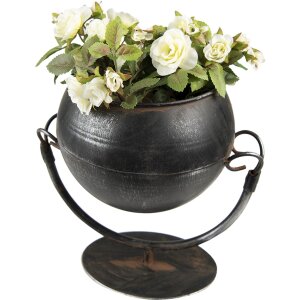 Clayre & Eef 6Y5024 Jardinera 19x15x19 cm Negro