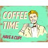 Clayre & Eef 6Y5051 Letrero de texto 33x1x25 cm Green Coffee Time