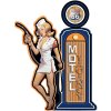 Clayre & Eef 6Y5063 Señal de texto 48x1x65 cm Azul Motel