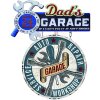 Clayre & Eef 6Y5064 Letrero 48x1x60 cm Azul Dads Garage