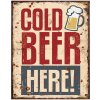 Clayre & Eef 6Y5090 Cartel texto 20x1x25 cm Beige - Cerveza Roja