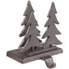 Clayre & Eef 6Y5297 Colgador Medias Árboles de Navidad 13x12x16 cm Marrón