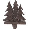 Clayre & Eef 6Y5297 Colgador Medias Árboles de Navidad 13x12x16 cm Marrón