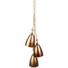 Clayre & Eef 6Y5380 Decoración Colgante Campanas Ø 11x40 cm Color Cobre