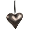 Clayre & Eef 6Y5386M Decoración Colgante Corazón 16x3x16 cm Gris