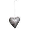 Clayre & Eef 6Y5387M Colgante Decoración Corazón 10x2x10 cm Gris
