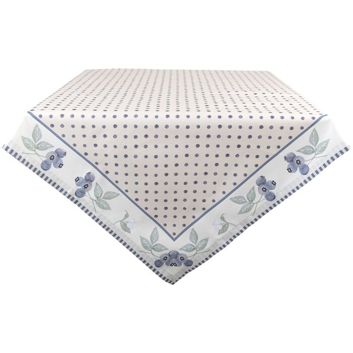 Clayre & Eef BBF01 Mantel 100x100 cm Beige - Azul