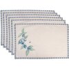 Clayre & Eef BBF40 Mantel Individual (6 piezas) 48x33 cm Beige - Azul
