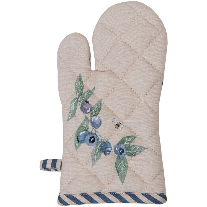 Clayre & Eef BBF44K Guante de Horno Niño 12x21 cm Beige - Azul
