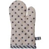 Clayre & Eef BBF44K Guante de Horno Niño 12x21 cm Beige - Azul