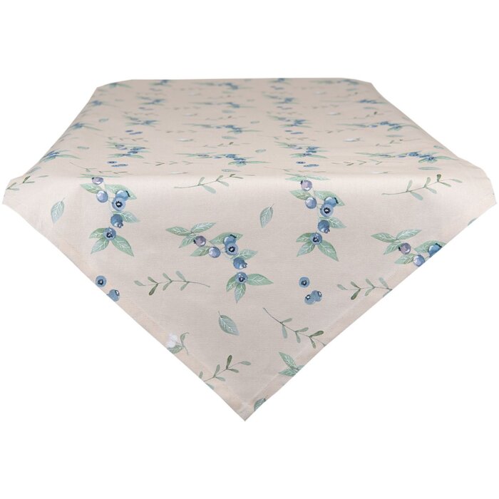 Clayre & Eef BBF65 Traves de Mesa 50x160 cm Beige - Azul