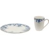 Clayre & Eef BFLMU Taza 12x9x11 cm - 330 ml Azul