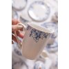 Clayre & Eef BFLMU Taza 12x9x11 cm - 330 ml Azul