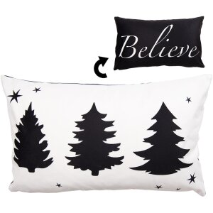 Clayre & Eef BWX36-3 Funda de Cojín 30x50 cm...
