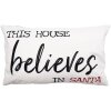 Clayre & Eef BWX36-4 Funda de cojín 30x50 cm Blanco - Negro