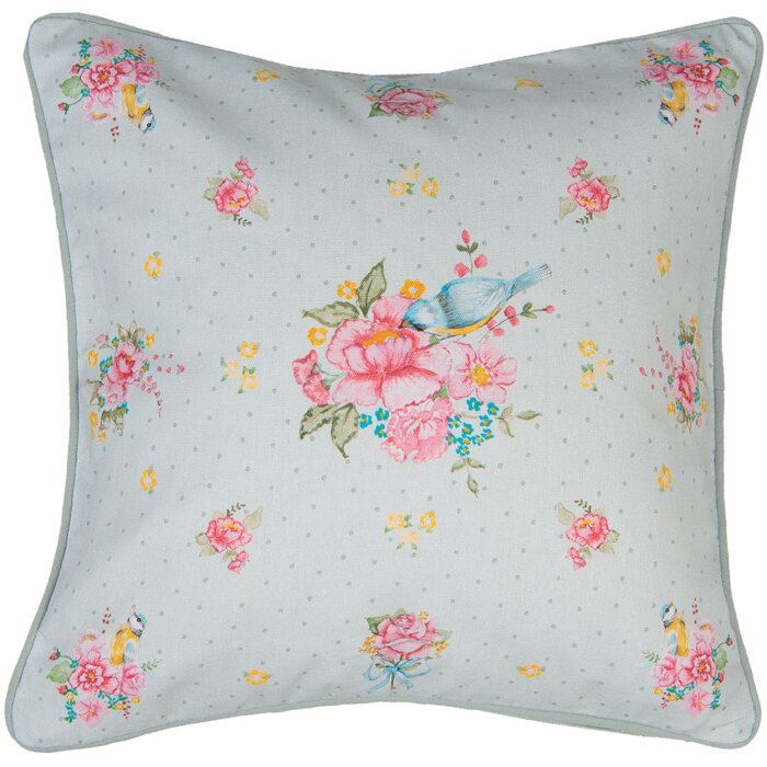 Clayre & Eef CHB21 Funda de Cojín 40x40 cm Verde