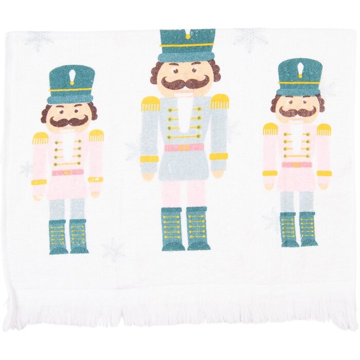 Clayre & Eef CT024 Toalla de Huéspedes 40x66 cm Azul - Rosa