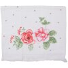Clayre & Eef CT025 Toalla de Huéspedes 40x66 cm Blanco - Rosa