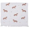 Clayre & Eef CTDHL1 Toalla de Huésped 40x66 cm Blanco - Marrón