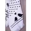 Clayre & Eef CTLBS Toalla de Huéspedes 40x66 cm Negro - Blanco