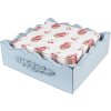 Clayre & Eef CUP73-1 Servilletas de Papel 33x33 cm (20 piezas) Beige - Rojo
