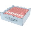 Clayre & Eef CUP73-2 Servilletas de Papel 33x33 cm (20 piezas) Rojo - Blanco