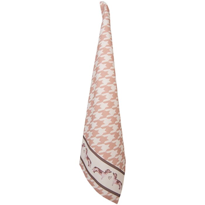 Clayre & Eef DHL42-2 Paño de cocina 50x70 cm Beige