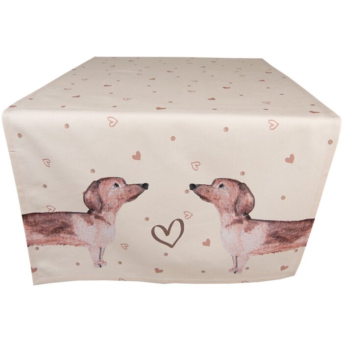 Clayre & Eef DHL64 Traves de Mesa 50x140 cm Beige