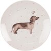Clayre & Eef DHLDP Plato Pequeño Ø 20x2 cm Beige - Marrón Plato de Desayuno