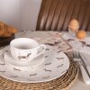 Clayre & Eef DHLFP Plato Grande Ø 26x2 cm Beige - Marrón