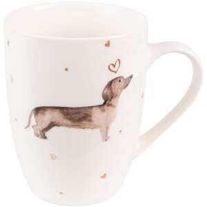 Clayre & Eef DHLMU Taza 12x8x10 cm - 300 ml Beige -...