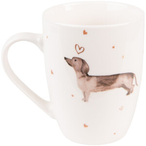 Clayre & Eef DHLMU Taza 12x8x10 cm - 300 ml Beige -...
