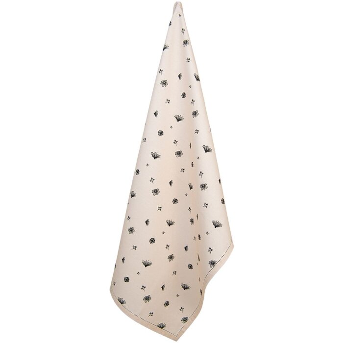 Clayre & Eef FAF42-2 Paño de cocina 50x70 cm Beige - Negro