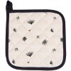 Clayre & Eef FAF45 Potholder 20x20 cm Beige - Negro