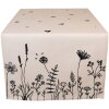 Clayre & Eef FAF64 Traves de Mesa 50x140 cm Beige - Negro