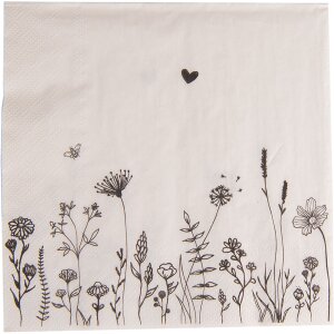 Clayre & Eef FAF73 Servilletas de Papel 33x33 cm (20...