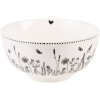 Clayre & Eef FAFBO Bol Ø 14x7 cm - 500 ml Beige - Negro