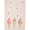 Clayre & Eef FAS42-1 Paño de cocina 50x70 cm Beige - Rosa