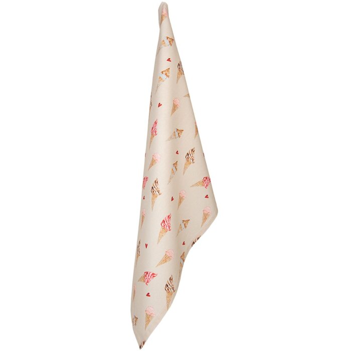 Clayre & Eef FAS42-2 Paño de cocina 50x70 cm Beige - Rosa